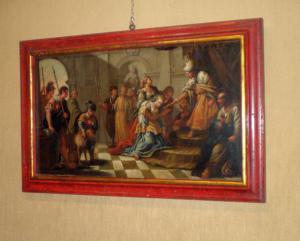 Esther und Ahasveros, venezianische Malerei aus dem 18. Jahrhundert